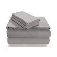 thumbnail image 1 of Juego de sábanas de franela Tribeca Living, 170 g/m², tamaño queen, color platino, 1 of 3