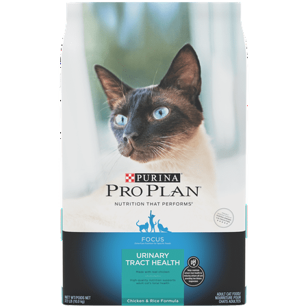 Purina Pro Plan Focus Urinary Tract Health with Chicken & Rice Adult Dry Cat Food, 22 (Best Dry Food For Cats With Urinary Crystals)