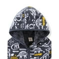 thumbnail image 3 of WIBACKER Little Boys Polar Fleece Jacket Hooded Kids Autumn Winter Long Sleeve Thick Warm Outerwear - Dinosaur, 3 of 5