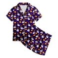 thumbnail image 5 of 4-5 Years Tween Girl Set Halloween Short Sleeve Shorts Sleep Girls Summer Pjs Girls Matching Pajama Sets, 5 of 5