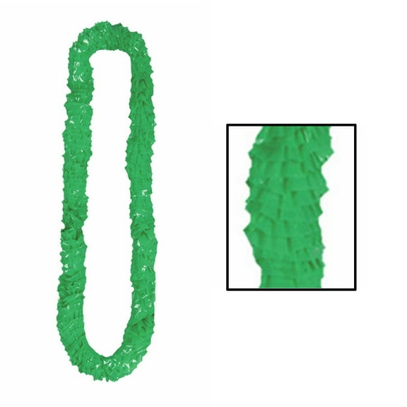 Club Pack of 144 Jungle Green Soft-Twist Hawaiian Party Lei Necklaces 36"