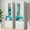 White, variant on Amerlife 2-Piece Bookcase Storage Cabinet, Wood Glossy Bookshelf with 3-Tier Shelves, White