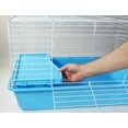 thumbnail image 2 of Penn-Plax Multi-Level Small Animal Cage – Includes Ramp and Elevated Resting Platform – Blue & White, 2 of 3