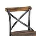 thumbnail image 6 of Acme Zaire Bar Chair (1Pieces) in Black & Antique Oak Finish for Dining Areas Indoor, 6 of 6