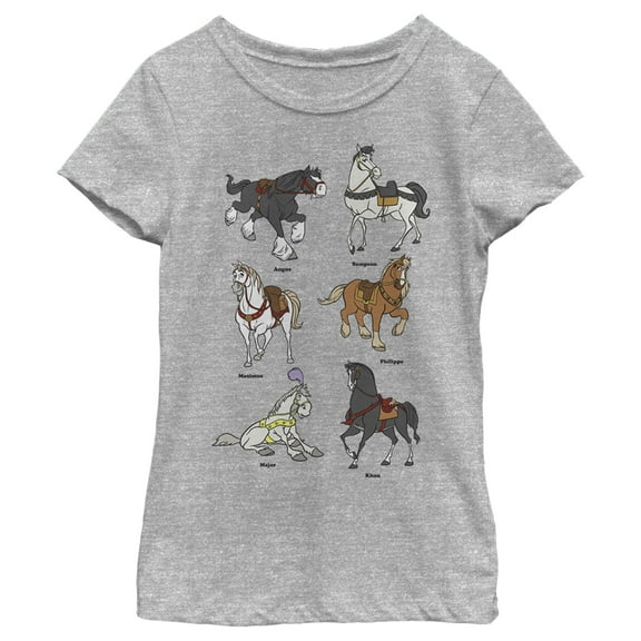 Girl's Disney Favorite Horse Characters  Graphic Tee Athletic Heather X Large