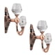 thumbnail image 2 of 2pcs Gancho de Puerta de Cristal de Pared Perchas de Ropa de Toalla de Color de Plata/Bronce Rojo/Bronce, 2 of 9