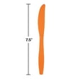 thumbnail image 2 of Party Central Club Pack of 288 Sunkissed Orange Premium Heavy-Duty Plastic Party Knives 7.5", 2 of 2