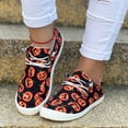 thumbnail image 2 of Dakaela Canvas Walking Shoes for Women Fashion Pumpkin Print Sport Running Tennis Slip on Sneakers, 2 of 7