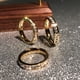 thumbnail image 3 of Anillo de pareja para hombre y mujer, sencillo, con estrellas del cielo, destellos de color, doble fila, anillo de cola, dedo índice, moda, anillo de joyería de moda, 3 of 6