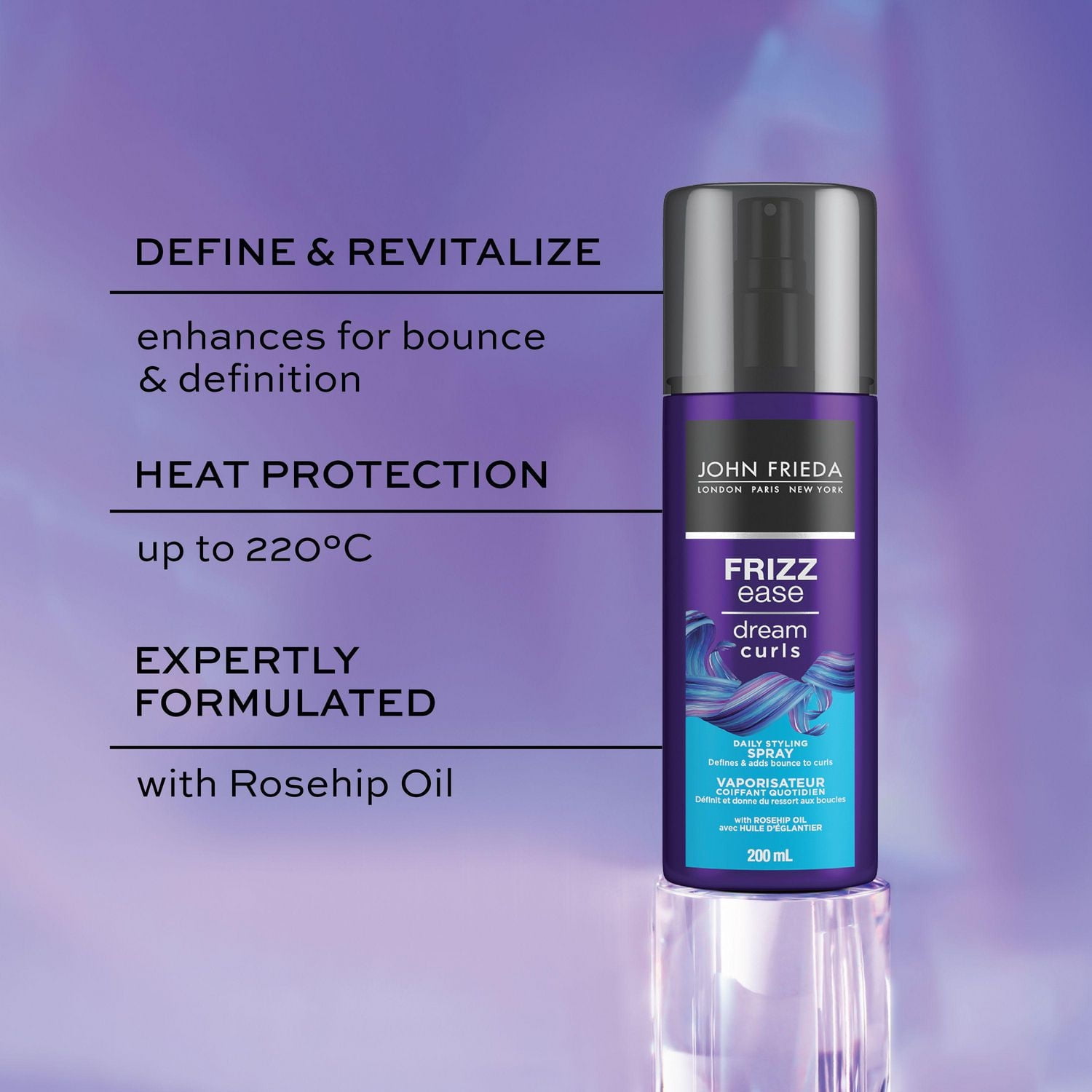 John Frieda Frizz Ease Dream Curls Daily Styling Spray, 200 mL