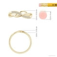 thumbnail image 6 of ANGARA Natural 0.07 Ct. Diamond Fashion Ring in 14K Yellow Gold for Women (Ring Size: 3), 6 of 11