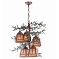 thumbnail image 6 of Meyda Tiffany 142072 Pine Branch Valley View 5 Light 28" Wide Chandelier - Rust, 6 of 6