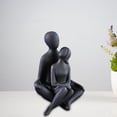 thumbnail image 4 of Couple Figurine Ceramic Lovers Sculpture for Centerpiece Cabinet Home Decor C, 4 of 8