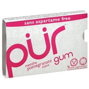 Pur Pomegranate Mint Gum, 9 count, (Pack of 12)