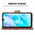 thumbnail image 3 of Cover for Huawei P30 Lite Cover, Mobile Phone Cover Compatible with Huawei P30 Lite, Mobile Phone Case Protective Cover Bag Case Fabric And Pu Leather with Credit Card Holder, Pink, 3 of 7