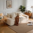 thumbnail image 6 of HipyMo Solid Corduroy Cloud Throw Pillow Set, 17.72" Premium Shredded Memory Foam & Plush Fibers Pillows for Couch Sofa Bedroom Living Room 2 Pack, Beige, 6 of 8