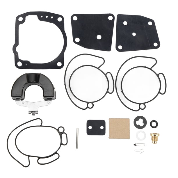 Kit de reparación de carburador fuera de borda, 16 piezas Kit de reparación de carburador fuera de borda Kit de reparación de carburador fuera de borda Kit de reconstrucción de carburador fuera de b