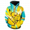 thumbnail image 2 of Sudaderas con capucha con estampado de dibujos animados de Pokemon para niños, abrigo Pikachu de otoño para niños y niñas, sudadera Harajuku con capucha 4 5 6 7 8 9-14 Years120 heqiyong CONDUJO, 2 of 2