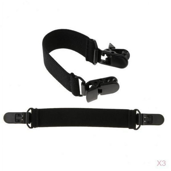 6PCS Adjustable Elastic Boot Strap Pant Clips Casual For Biker Leg Clips