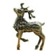 thumbnail image 1 of Estatua de Reno de Latón Sunnimix Escultura de Ciervo 4,9 cm x 3,3 cm, 1 of 8