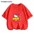 thumbnail image 1 of Conjunto de camiseta de Hello Kitty para niños y niñas, ropa holgada de manga corta Y2K, Top con estampado oscuro para mujer, ropa dulce Harajuku, 1 of 7
