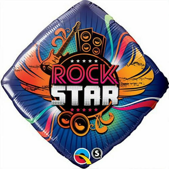 LOONBALLOON Music Balloons, 18″ ROCK STAR