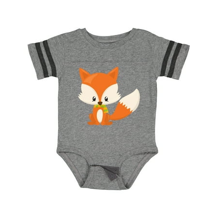 

Inktastic Cute Fox Little Fox Baby Fox Fox with Scarf Gift Baby Boy or Baby Girl Bodysuit