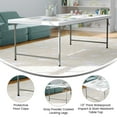 thumbnail image 4 of Flash Furniture Paige 4.93' Rectangular Plastic Kids Activity Table, White, 4 of 17