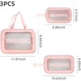 thumbnail image 2 of Bolsa transparente para artículos de tocador YONGSHENG 3 uds PVC impermeable, 2 of 5