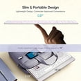 thumbnail image 4 of Slim Rechargeable Wireless Keyboard (White) – Quiet Backlit Keys for Home/Office/Travel (Works with Windows, Mac, PC), 4 of 7