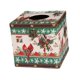 thumbnail image 2 of Caja de Pañuelos Navideña, Dispensador de Pañuelos, Soporte de Pañuelos Ligero Retro, Caja de Almacenamiento de Servilletas para Sala de Estar, Navida Pájaro rojo, 2 of 8