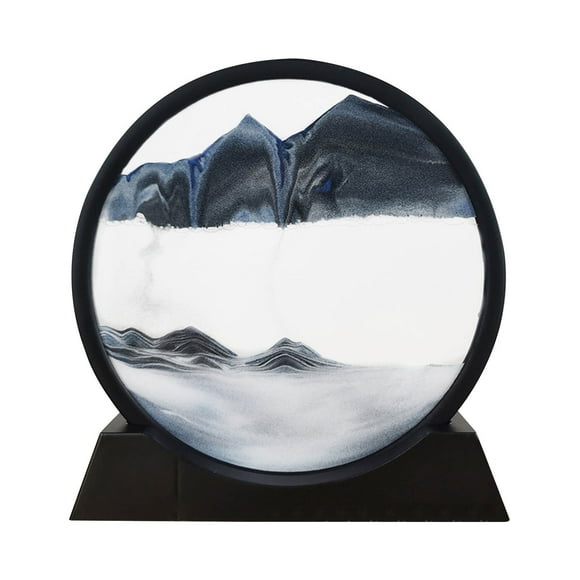 ZZwxWA 7 Inch Round Quicksand Painting 20ml Round Ornaments Living Room Desktop Decoration Ornaments Home Birthday Gifts