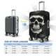 thumbnail image 4 of Balery Black White Hat Skull Funda de equipaje, fundas para maletas, elástica, lavable, protector de maletas, compatible con maletas de 18 a 32 pulgadas-X-Large, 4 of 7