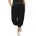 thumbnail image 2 of Unique Bargains Women's Plus Casual Activewear Drawstring Jogger Pant, 2 of 5