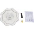 thumbnail image 6 of Indoor Flush Mount Ceiling Fan with Remote Control, 72W Low Profile Ceiling Fan with Lights 110V, 3 Wind Speeds Fan Ceiling Lamp for Bedroom Living Room, 6 of 10
