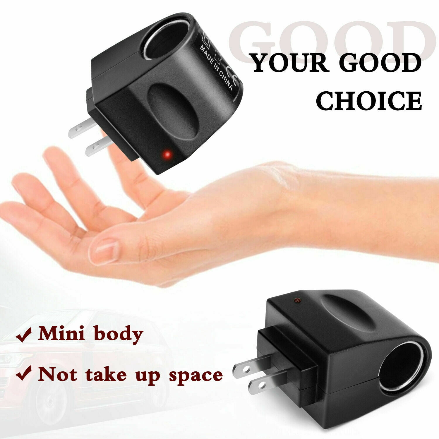12v cigarette lighter adapter to ac wall outlet walmart PLGEBR 110V- 220V AC Wall Plug To 12V DC Car Cigarette Lighter Converter  Socket Adapter