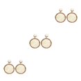 thumbnail image 1 of Sonducket 1 par de tachuelas bohemias pendientes de gota trenzados playa vacaciones fiesta novias joyería madre mujer regalo Beige Type1 NO1 Sonducket CBP267748, 1 of 1