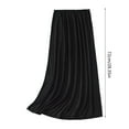 thumbnail image 3 of Womens Half Slip Long Underskirt Elastic Waist Solid Color Petticoat Basic Safety Half Skirt for Under Dresses Innerwear, 3 of 9