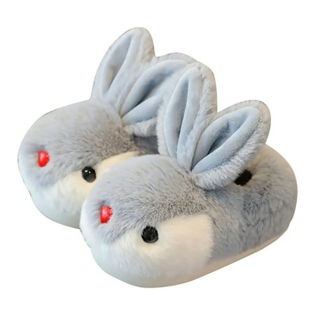 

RUICUW Toddler Kids Baby Warm Shoes Boys Girls Cartoon Soft Soled Slippers 7-8 Years