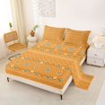 thumbnail image 2 of Castle Fairy Hippie Boho Aztec Queen Sheets 4 Pieces,Tribal Floral Stripes Queen Sheet Sets,Terracotta Cream Turquoise,1 Flat Sheet, 1 Fitted Sheet and 2 Pillowcases, 2 of 7