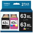 thumbnail image 4 of 63XL 63 Ink Compatible for HP 63 Ink Cartridge Combo Pack for HP Ink 63 63XL OfficeJet 3830 4650 5255 Envy 4520 DeskJet 1112 (Black Tri-Color), 4 of 9