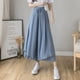 thumbnail image 3 of Jumpingount Pantalones de pierna ancha para mujer, hasta los tobillos, lisos, informales, ajustados, de cintura alta, pantalones elegantes a la Prendas para la parte inferior del cuerpo, 3 of 6