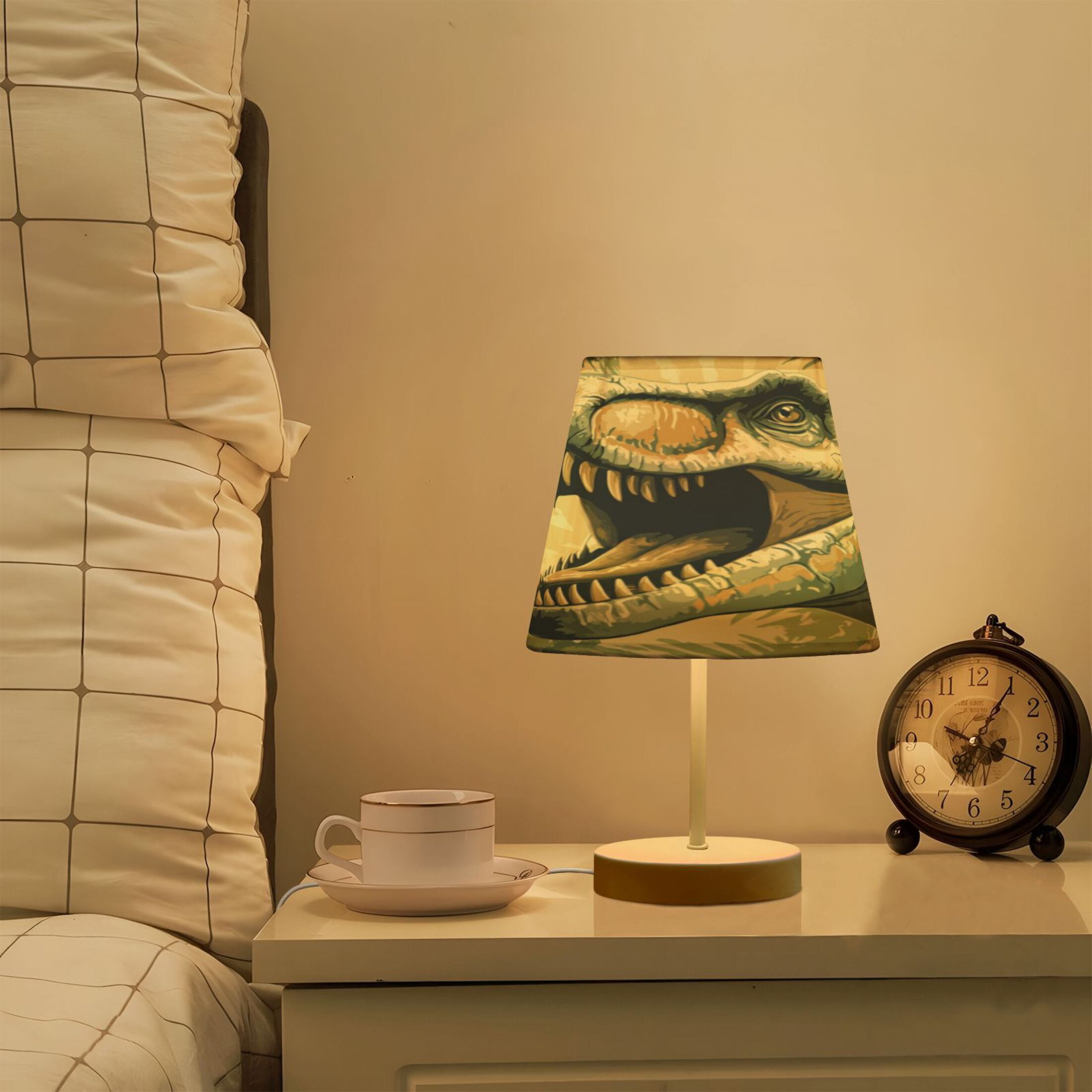 Table Lamp Small 5.9x10.8 Inches Table Lamps Night Light Tools & Home Improvement Bedroom Lamp Guest Room Lamp Study Lamp Office Lamp Big Green Dinosaur