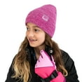 thumbnail image 2 of WinterProof Rose Pink Knit Toque, 2 of 3