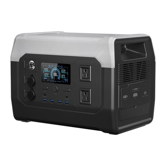 [CTOLITY] 1800W 1024Wh LiFePO4 Portable Solar Generator, 110V Pure Sine Wave Power Station for Outdoor Emergency ﻿ ﻿