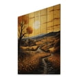 thumbnail image 2 of Designart "Countryside Golden landscape IV" Landscape & Nature Print on Natural Pine Wood, 2 of 5