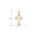 thumbnail image 3 of Solid 14K Yellow Gold Cut-Out Cross Pendant, 18.8 mm Polished, 3 of 6