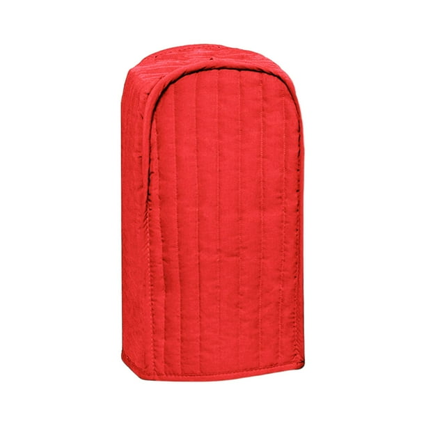 Funda para batidora portátil, resistente, organizador acolchado, protege del polvo y mantiene la limpieza. rojo