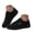 Black, variant on Pandaie Womens Canvas Barefoot Shoes Wide Toe Box Low Top Casual Walking Sneakers Lightweight Comfortable Cushioned Daily Dress Shoe Size 5.5‑11.5