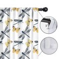 thumbnail image 4 of Blackout Kids Curtains,White Butterfly Dragonfly Pattern Childrens Insulated Curtains Set Of 2,Bedroom Essentials,Toddler Room Decor 42"x54", 4 of 5